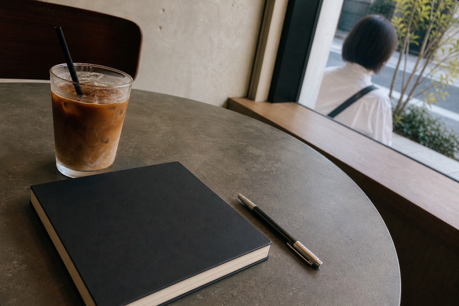 カフェで隣の人を勝手に描いていたら、という話